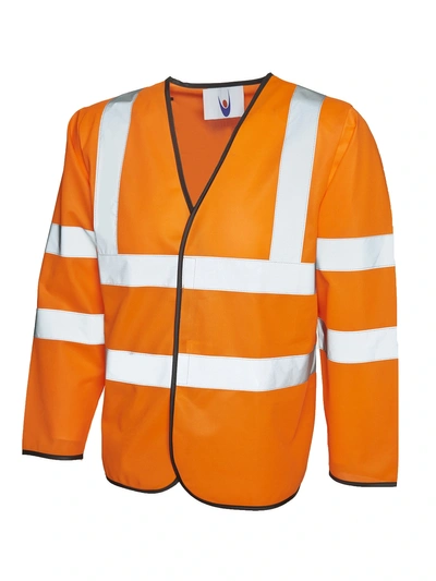 Orange Long Sleeve Safety Waistcoat
