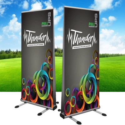 Roller Banner For Use Outdoors