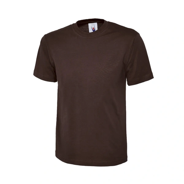 Brown Crew Neck T