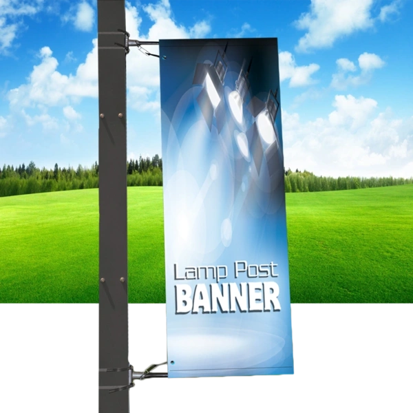 Banner Supplied with Lamp-Post Brackets
