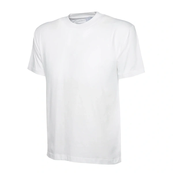 White Crew Neck T